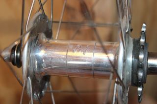 Vintage Phil Wood 116mm Rear 700c 36h High Flange Fixed Gear Wheel Mavic 217 2