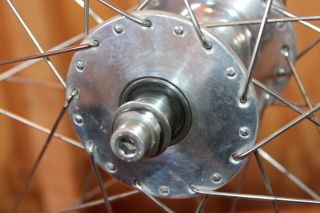 Vintage Phil Wood 116mm Rear 700c 36h High Flange Fixed Gear Wheel Mavic 217 5