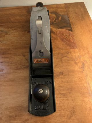 Vintage Stanley Bailey No.  6 Wood Plane 18 " Smooth Base Type 15 - Tool