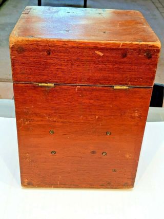 Antique W.  &L.  E.  Gurley Surveyor Transit In Dove Tailed Box 10