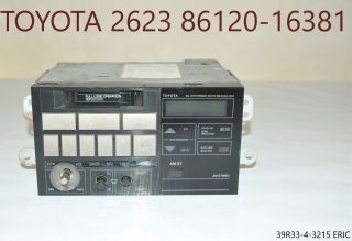 Toyota 2623 Radio Black Lcd Vintage Am/fm Tape Cassette