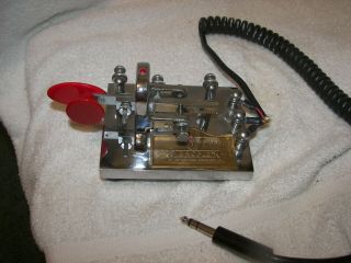 Vintage Vibroplex Telegraph Morse Code Ham Radio Key 66601