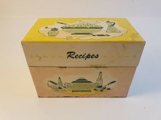 Vintage Handwritten Typed Clipped Recipes Metal Tins From Full Estate 2