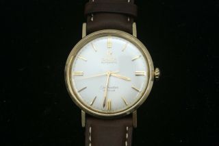 Vintage Omega Seamaster Deville Automatic 14k Gold Filled Unishell Men 