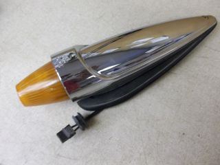 Grakon 1000 Vintage Torpedo Signal Marker Light Amber,  Chrome