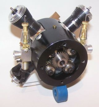 Very Rare 1968 Ametek - Calmec XA904.  61 4 Cylinder Radial Model Engine 3