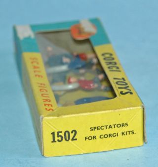 Vintage 1963 Playcraft Corgi Toys Great Britain 1502 Spectators Set Boxed