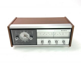 Vintage Sony 8fc - 65w Am/fm Alarm Clock Radio - A,