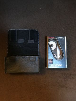 Vintage 1983 Sony Walkman Wm - 10 2 With Case