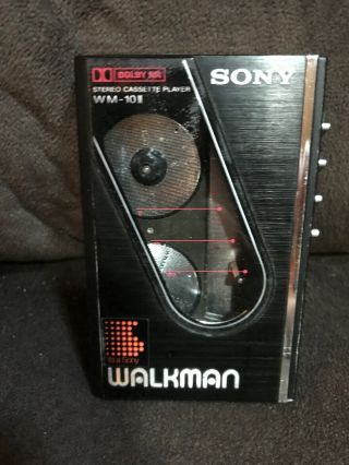 Vintage 1983 SONY WALKMAN WM - 10 2 With case 5