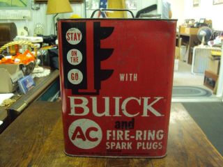 Vintage Advertising Two Gallon Buick Service Station Oil Can 962 - Z