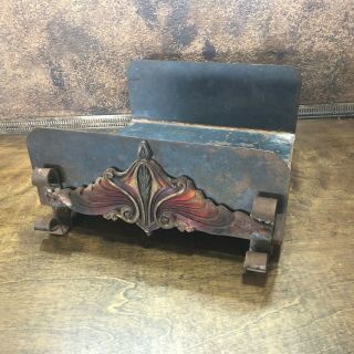 Vintage Art Deco Fireplace Log Rack / Holder Great Design / Hearth Firewood