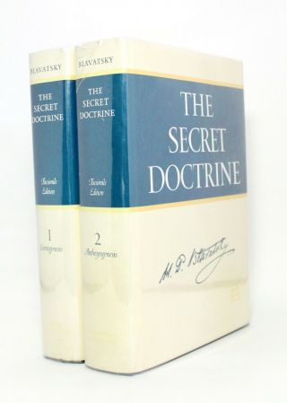 The Secret Doctrine Vintage 2 Volume Set Helena Petrovna H P Blavatsky Occult