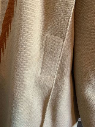 Vintage Ortega ' s Chimayo Wool Coat Large - XL 5