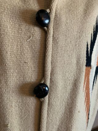 Vintage Ortega ' s Chimayo Wool Coat Large - XL 8