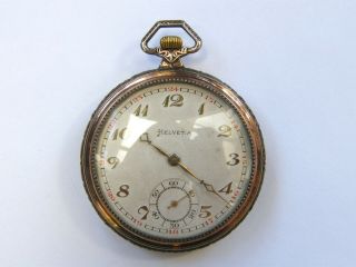 Vintage - Swiss - Helvetia - Solid Silver/rose Gold Pocket Watch - Geneve - Gwo - C1930 