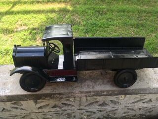 Antique Keystone Toy Pressed Steel Hand Crank Dump Truck 27 "