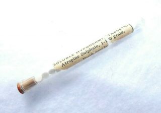 Rare Wwi/wwii U.  S.  Combat Medic Syringe Kit Medication Vial 5