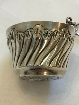 3 Fine Antique Silver Sterling French Tea Strainers 5