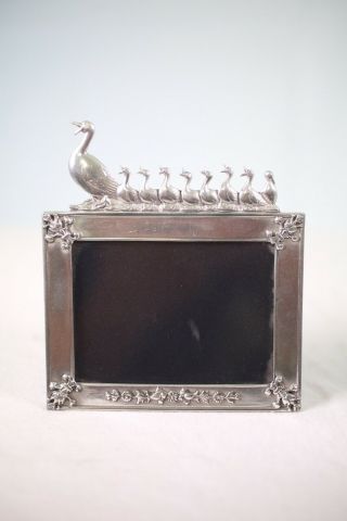 Exc Make Way For Ducklings Pewter Frame Shreve Crump & Low Boston Ma Vintage
