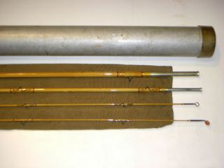 Vintage 9 ',  3/2,  H.  L.  Leonard Tournament Model Bamboo Fly Rod,  Bag and Tube 4