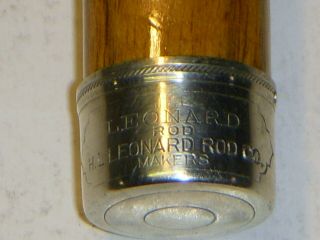 Vintage 9 ',  3/2,  H.  L.  Leonard Tournament Model Bamboo Fly Rod,  Bag and Tube 7
