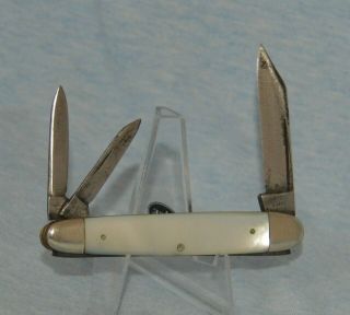 Rare Vintage W R Case & Sons Mother Of Pearl Whittler Knife 83063 1905 - 15