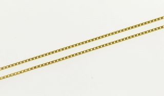 14K 0.  8mm Square Chain Box Link Fashion Necklace 20 