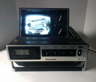 Panasonic Portable Popup B&w Tv Am/fm Radio Model Tr - 545 Vintage