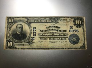 Prophetstown,  Illinois 1902 National Bank Note.  Charter 6375.  Rare