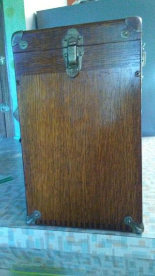 Rare Vintage Gerstner Oak Pattern Makers tool chest 043 VG condtion 6