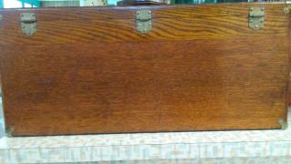 Rare Vintage Gerstner Oak Pattern Makers tool chest 043 VG condtion 7