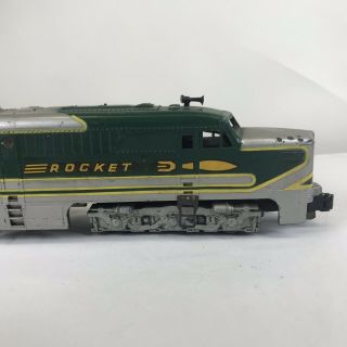 Vintage American Flyer Lines Rocket Diesel Engine Toy Train 475 S Gauge Green 3