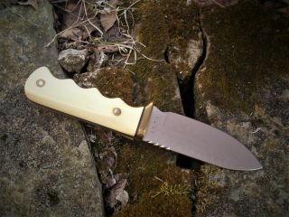 Vintage Custom Loveless Style Drop Point Hunting Bushcraft Bowie Knife 10