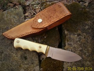 Vintage Custom Loveless Style Drop Point Hunting Bushcraft Bowie Knife 6