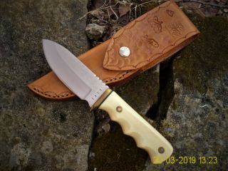 Vintage Custom Loveless Style Drop Point Hunting Bushcraft Bowie Knife 8