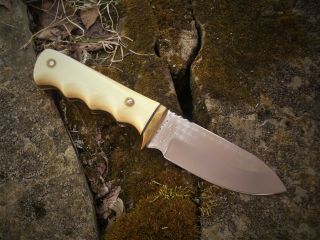 Vintage Custom Loveless Style Drop Point Hunting Bushcraft Bowie Knife 9