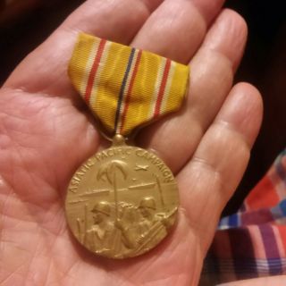 Wwii Us Navy Asiatic Pacific Theatre Campaign Medal Ribbon ( (b42))