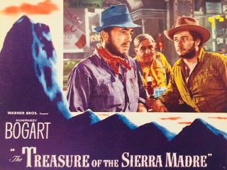 1948 Rare Treasure Of Sierra Madre Bogart Us Movie Lobby Card Poster