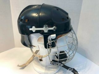 Vintage SK2000M Cooper Hockey Helmet & FM300l Cage Black Adult Goalie Mask 2