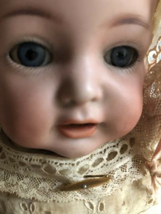 Antique Simon Halbig Kr 12” Baby 122 Blonde Hair Blue Eyed