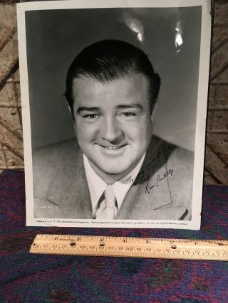 Guaranteed Authentic Vintage Autograph Lou Costello Of Abbott Fame Smile