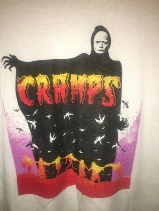 Vtg The Cramps T - Shirt 80’s Men’s Xl Goth Punk Rock Shirt Band Concert
