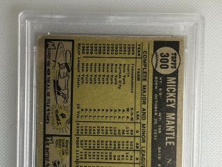 1961 Topps Mickey Mantle 300 PSA 3 VG Vintage Baseball Cards HOF 5