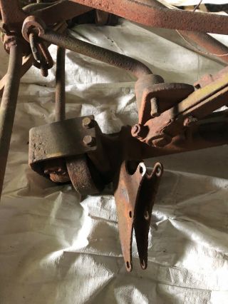 Rare early Fordson tractor side mount sickle bar mower 5