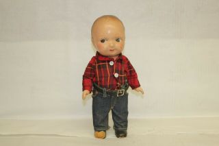 Antique Composition 13 " Buddy Lee Doll Advertising Lee Clothing 1920 - 1948