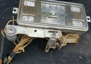 WILLYS OVERLAND JEEP ☆ Dash Instrument Panel Speedometer Gauges ☆ Vintage 3