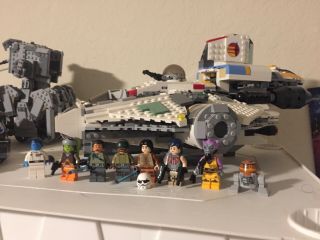 Lego Star Wars The Ghost (75053) And Phantom 2 (75170) Complete All Figures