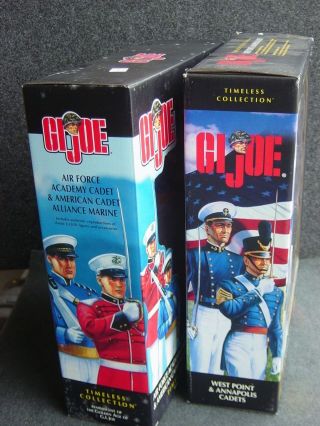 Timeless Gi Joe Navy,  Air Force,  Marine and Army Cadets Hasbro,  repo of Vintage 2