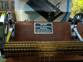 Vintage Read Smock Gathering Machine 16 Row Pleater Mfg. , 3